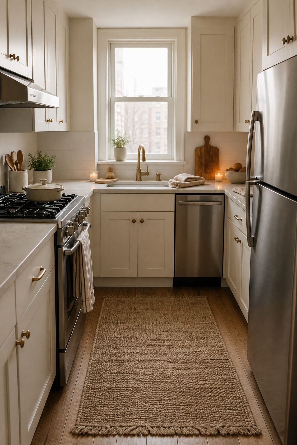 Build on Soft Whites and Light Woods small apartment idea for Top 18 Winter Kitchen Decor Ideas for Small Apartments.