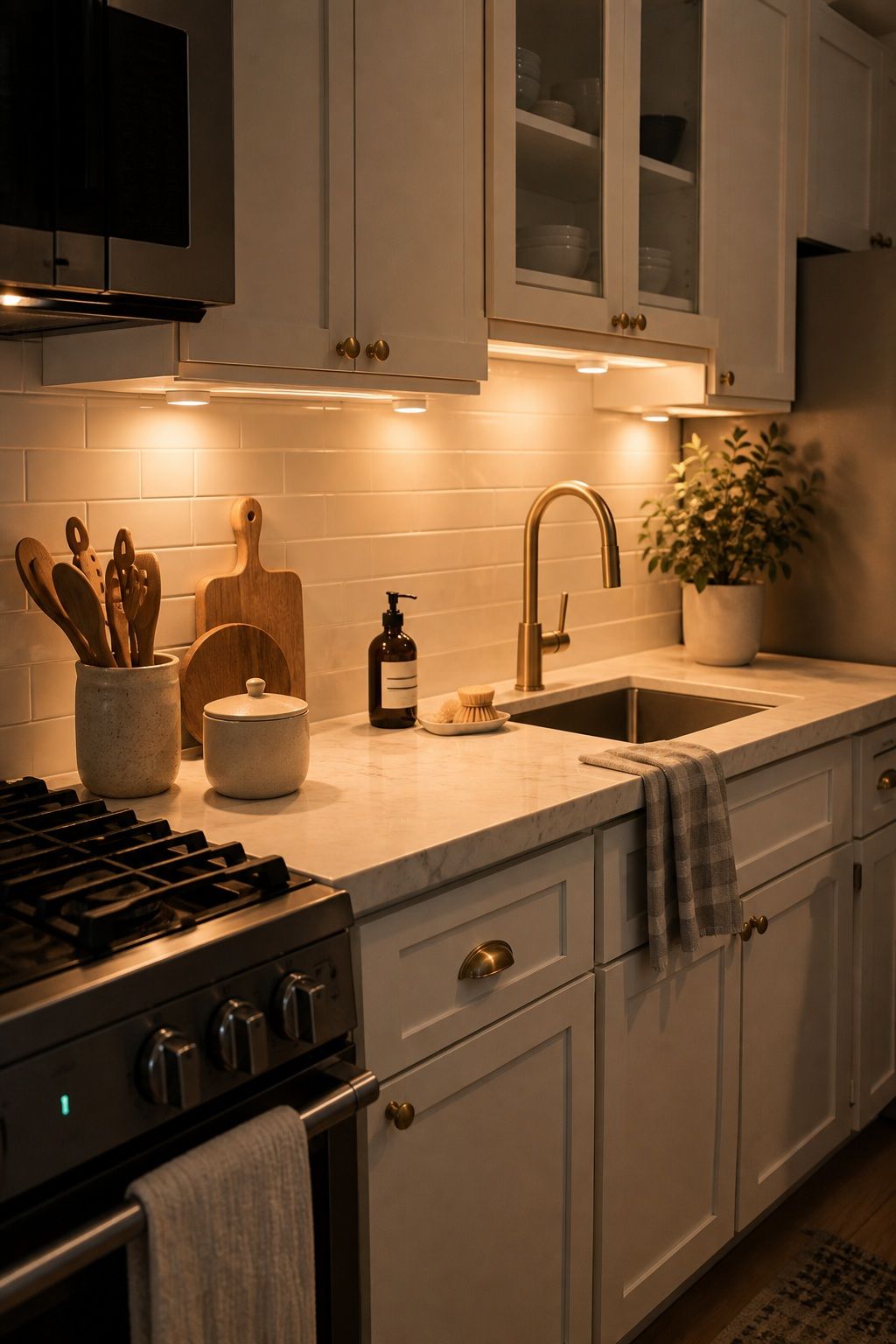 Light Candles in the Evening small apartment idea for Top 18 Winter Kitchen Decor Ideas for Small Apartments.