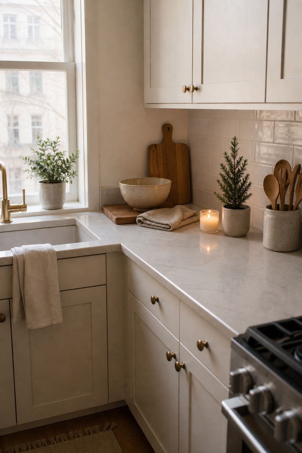 Edit It Down, Keep It Cozy small apartment idea for Top 18 Winter Kitchen Decor Ideas for Small Apartments.