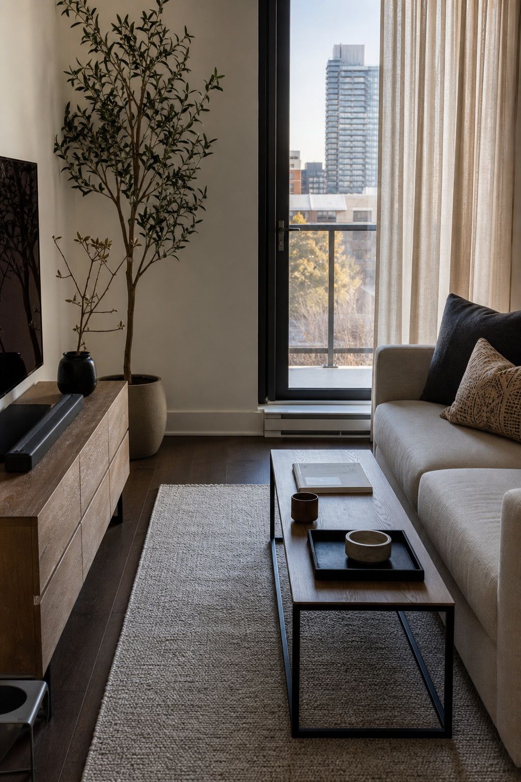 Choose Clean Furniture Lines small apartment idea for Top 18 Apartment Style Ideas That Make Your Space Feel Intentional.