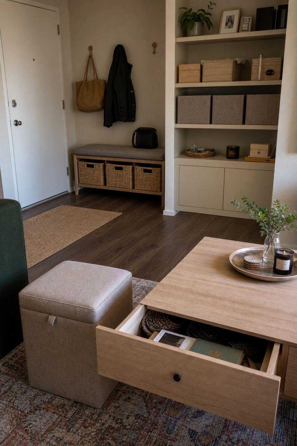 Add Hidden Storage Everywhere small apartment idea for Top 18 Apartment Style Ideas That Make Your Space Feel Intentional.