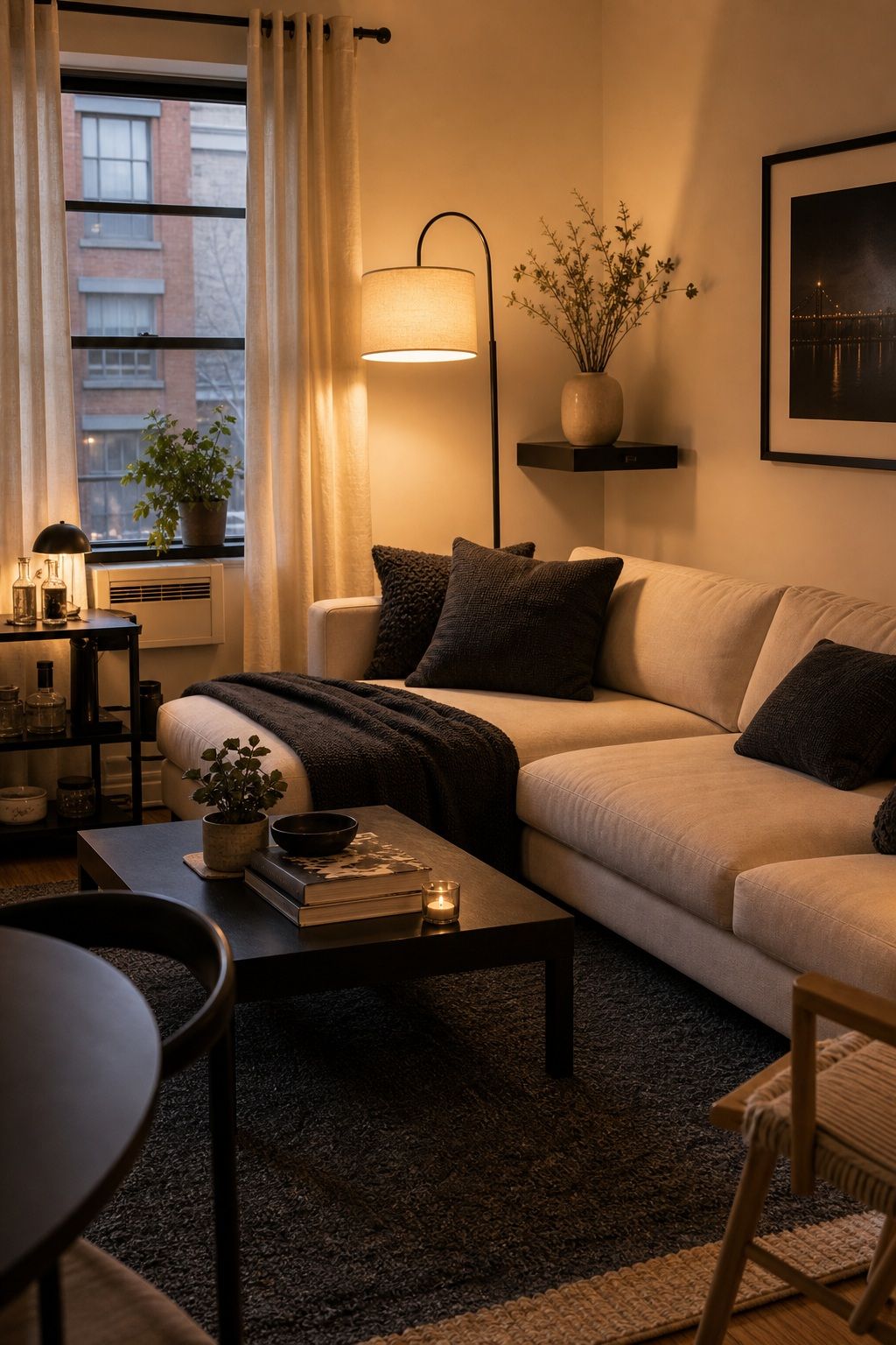 Use Warm 2700K Lighting Throughout small apartment idea for Top 18 Apartment Style Ideas That Make Your Space Feel Intentional.