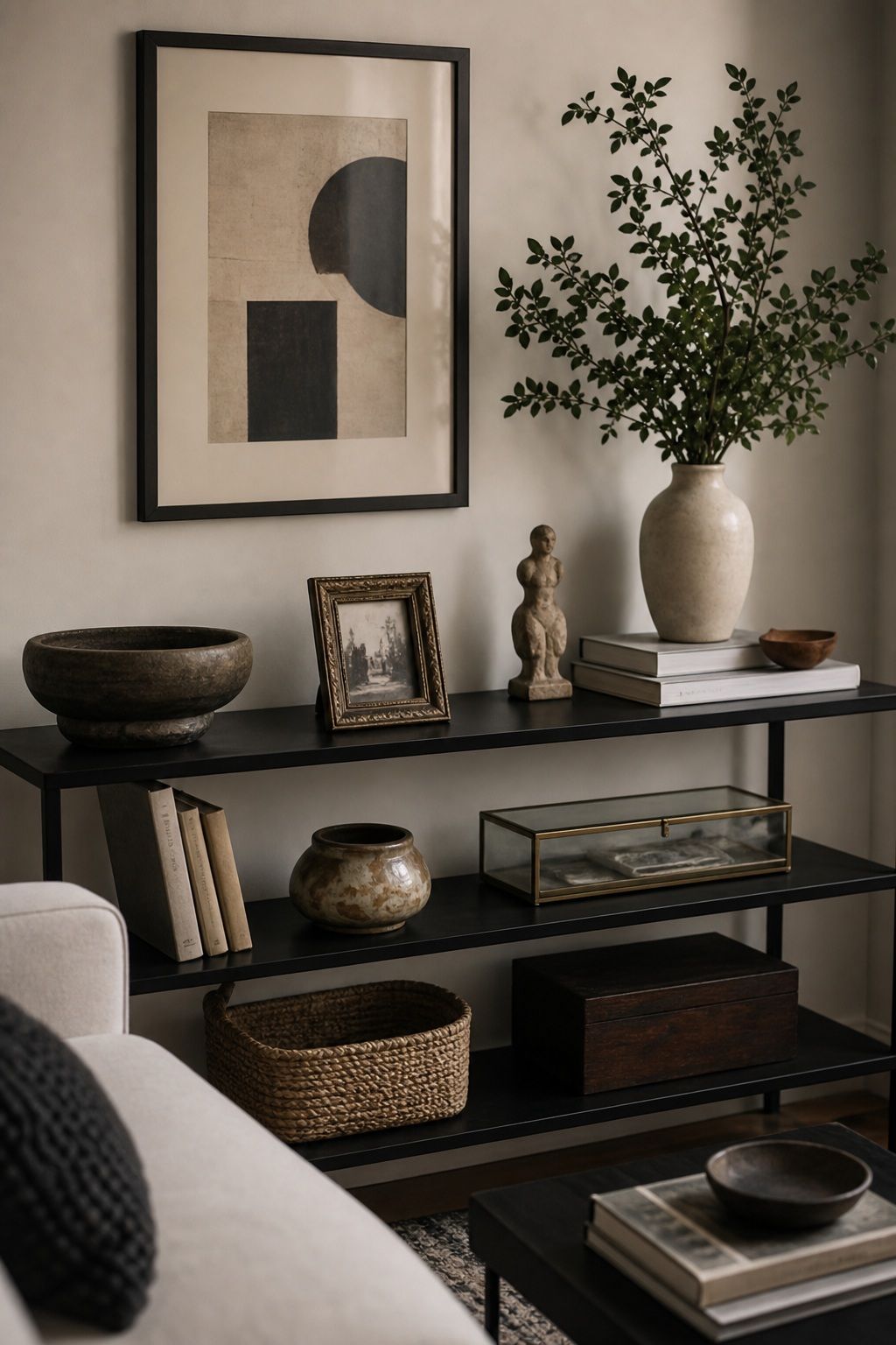 Display Personal Art and Objects small apartment idea for Top 18 Apartment Style Ideas That Make Your Space Feel Intentional.