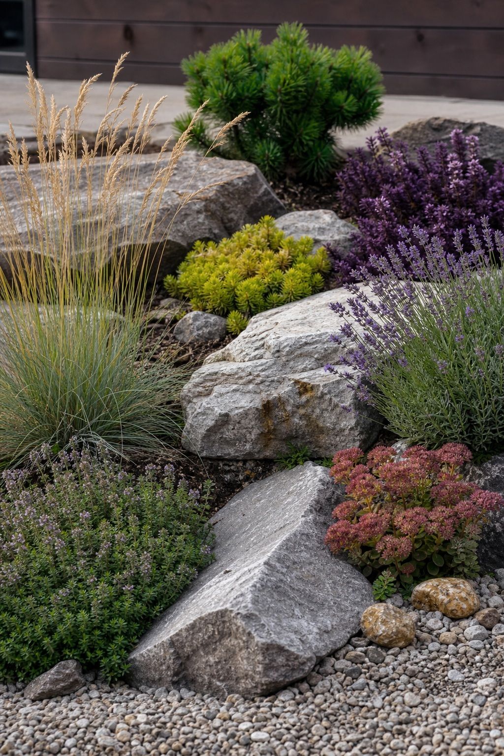 Choose Plants That Suit Rocky Ground small apartment idea for Top 17 Landscaping With Large Rocks Ideas That Actually Look Natural.