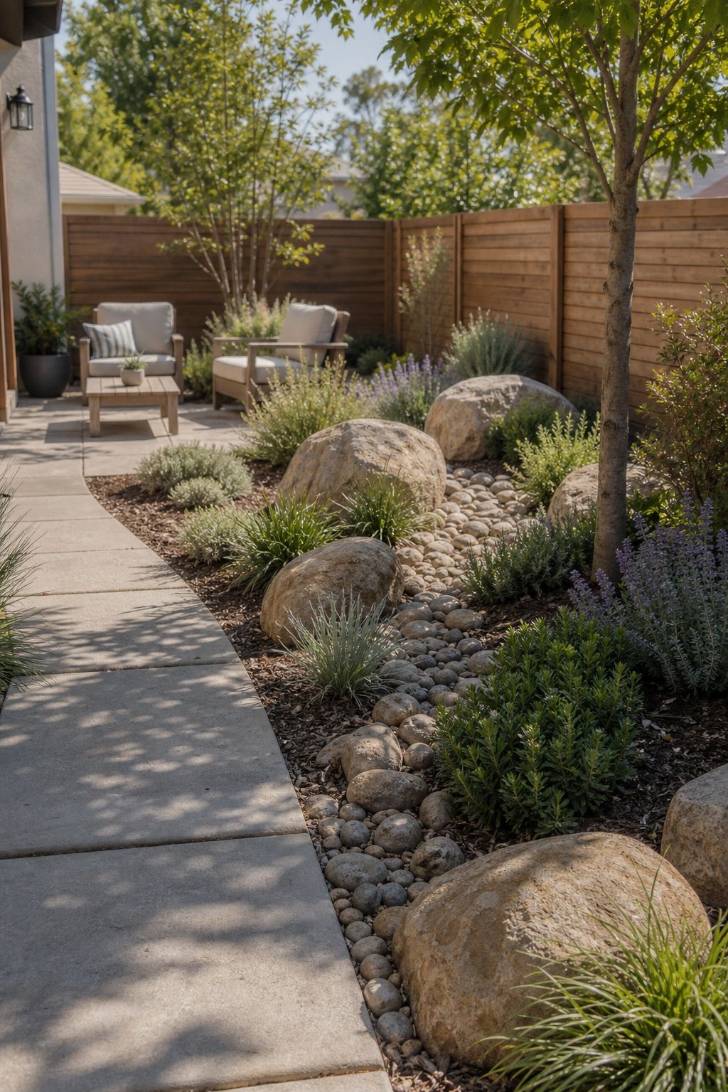 Step Back and Edit the Whole Yard small apartment idea for Top 17 Landscaping With Large Rocks Ideas That Actually Look Natural.