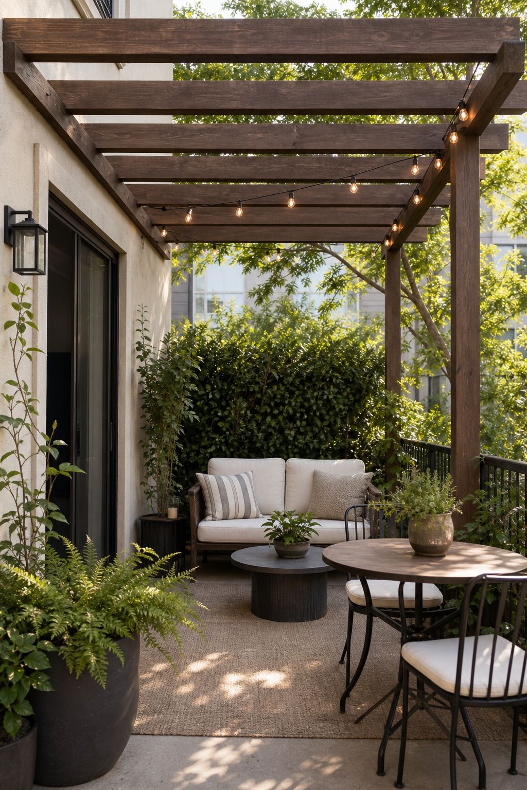 Install a Classic Pergola small apartment idea for Top 16 Outdoor Patio Roof Ideas for Small Patios and Apartments.