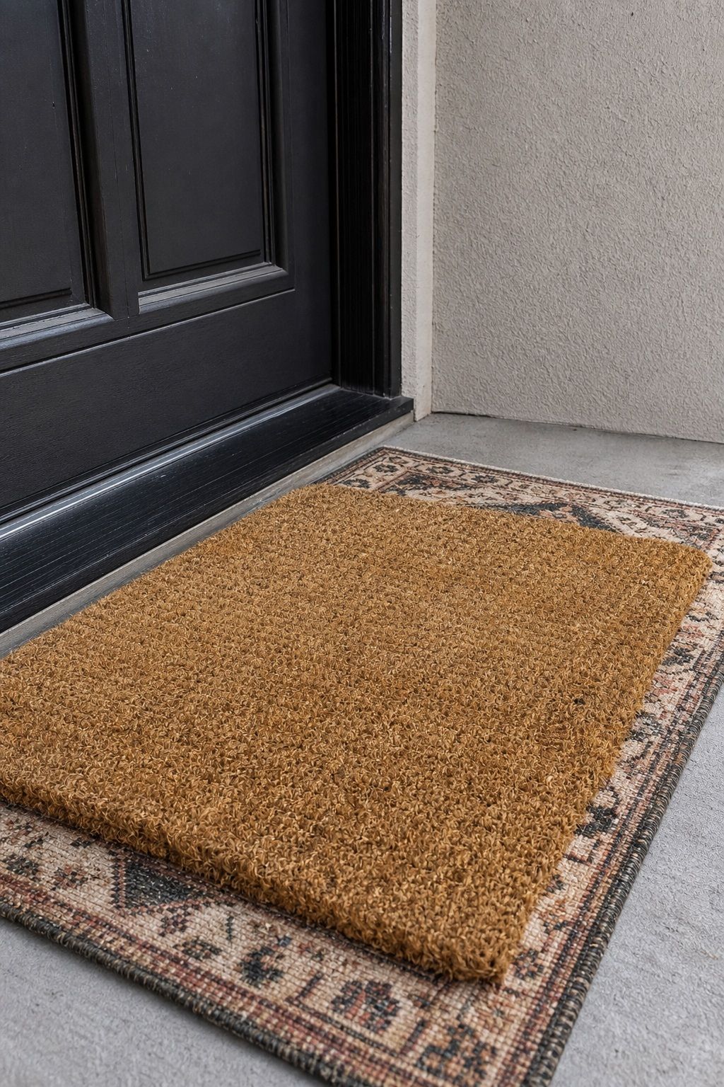 Layer a Durable Doormat on Top small apartment idea for Top 16 Small Front Porch Ideas to Transform Your Entrance.