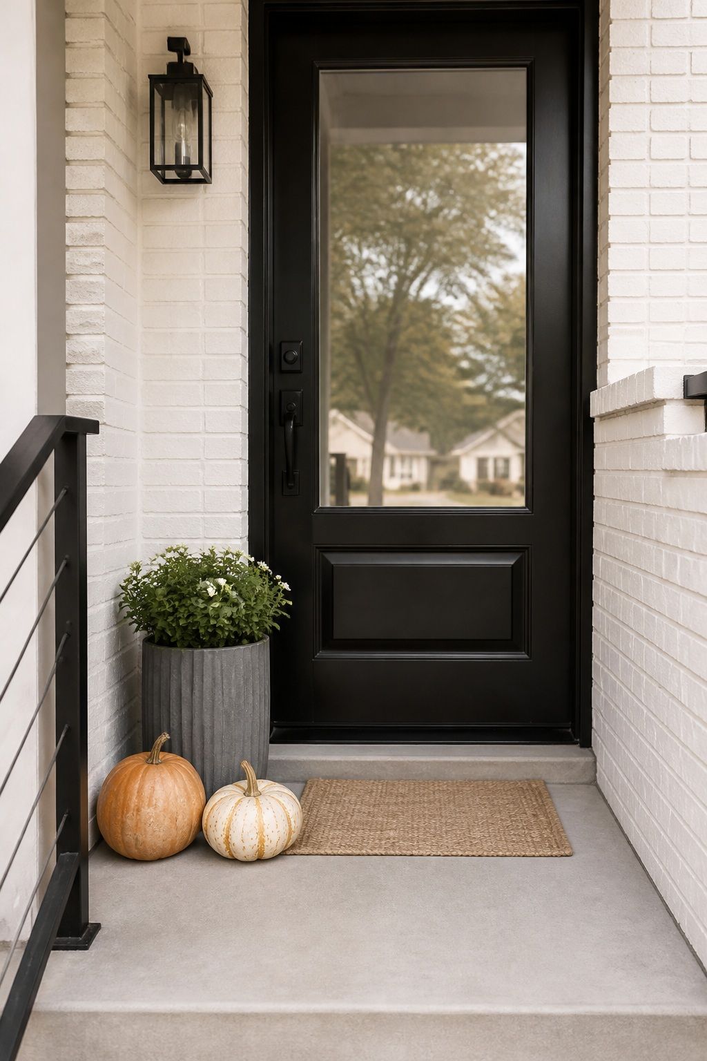 Use Seasonal Swaps Sparingly small apartment idea for Top 16 Small Front Porch Ideas to Transform Your Entrance.