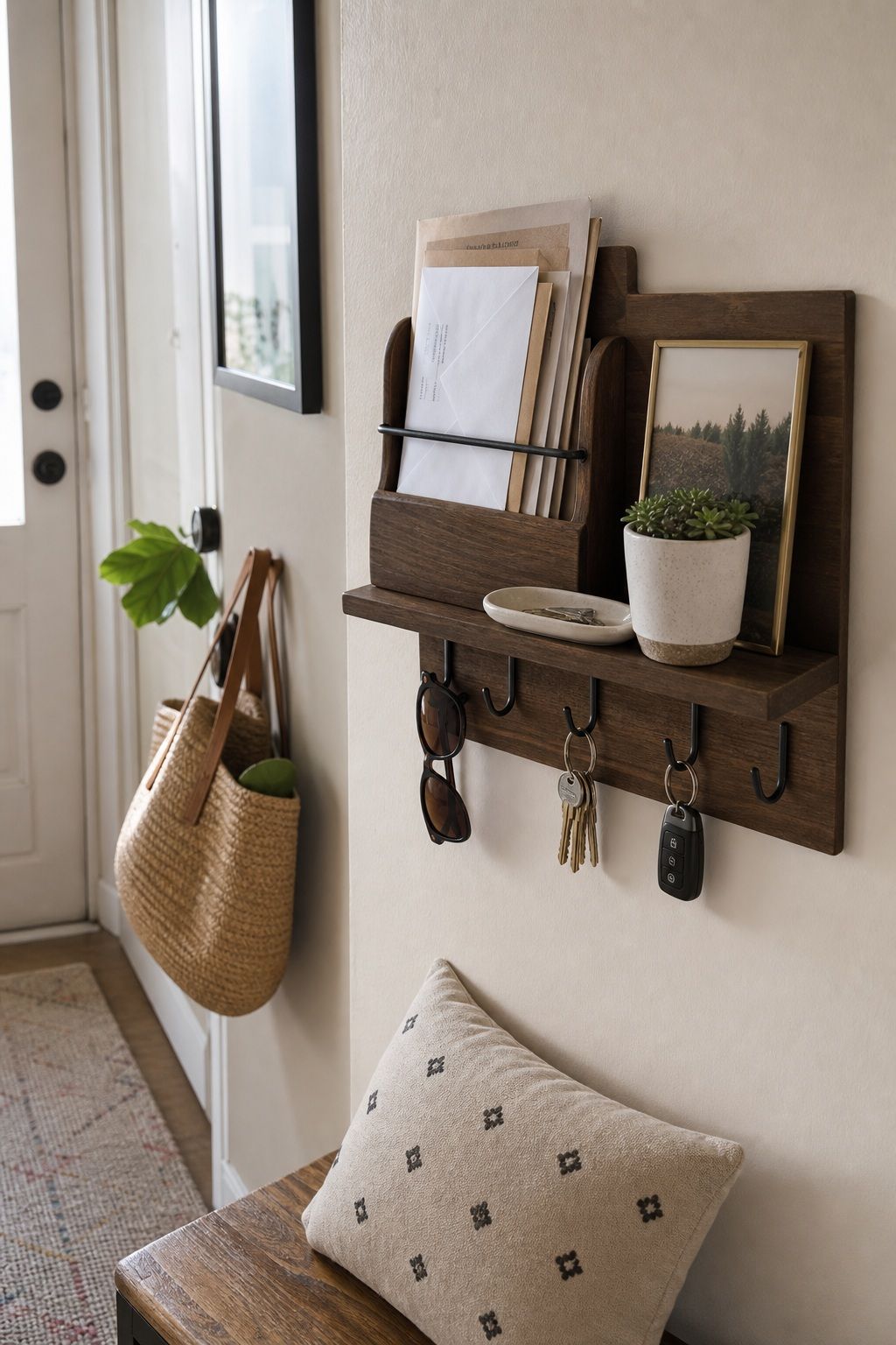 Wall-Mount Mail and Key Entryway Organizer small apartment idea for 20 Home Organization Essentials From Amazon That Make Every Room Feel Calmer.