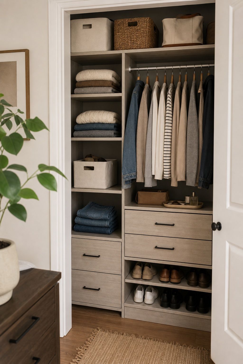 Modular Closet Organizer System with Drawers small apartment idea for 20 Home Organization Essentials From Amazon That Make Every Room Feel Calmer.