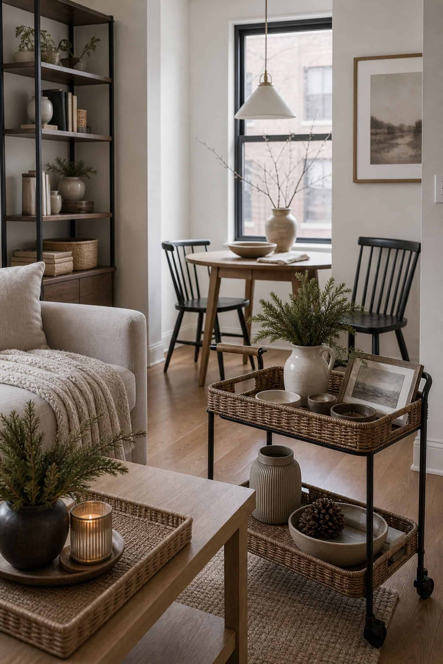 Transition Gradually, Room by Room small apartment idea for Top 19 After-Christmas Winter Decor Ideas for Small Apartments.