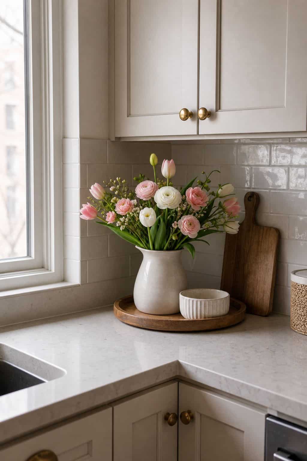 Small Flower Vase small apartment idea for Top 15 Bathroom Corner Decor Ideas for Small Apartments.