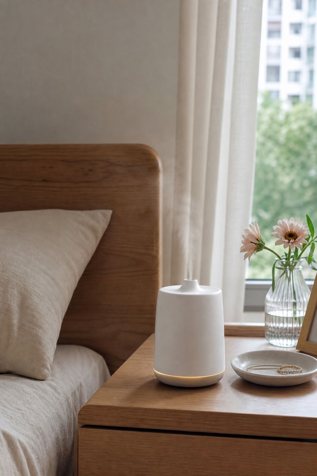 Compact Bedroom Essential Oil Diffuser 200ml small apartment idea for 15 Bedroom Aesthetic Essentials From Amazon That Transform Your Space.