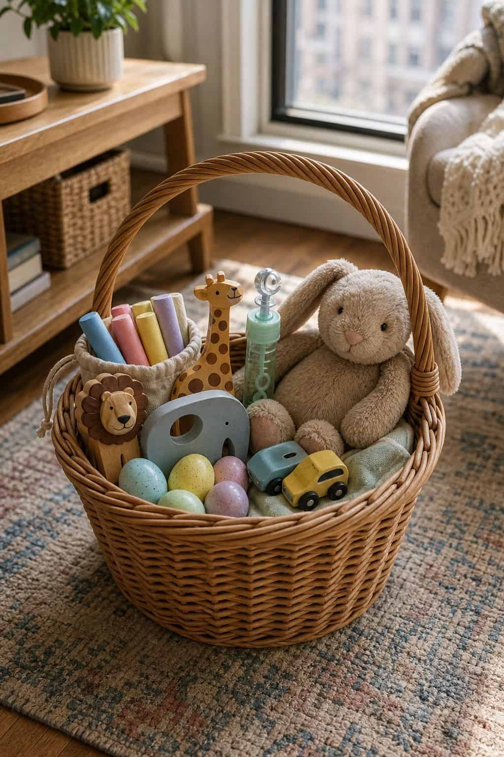 Fill Kids' Baskets With Small Toys small apartment idea for Top 19 Easter Basket Ideas for Every Age and Style.