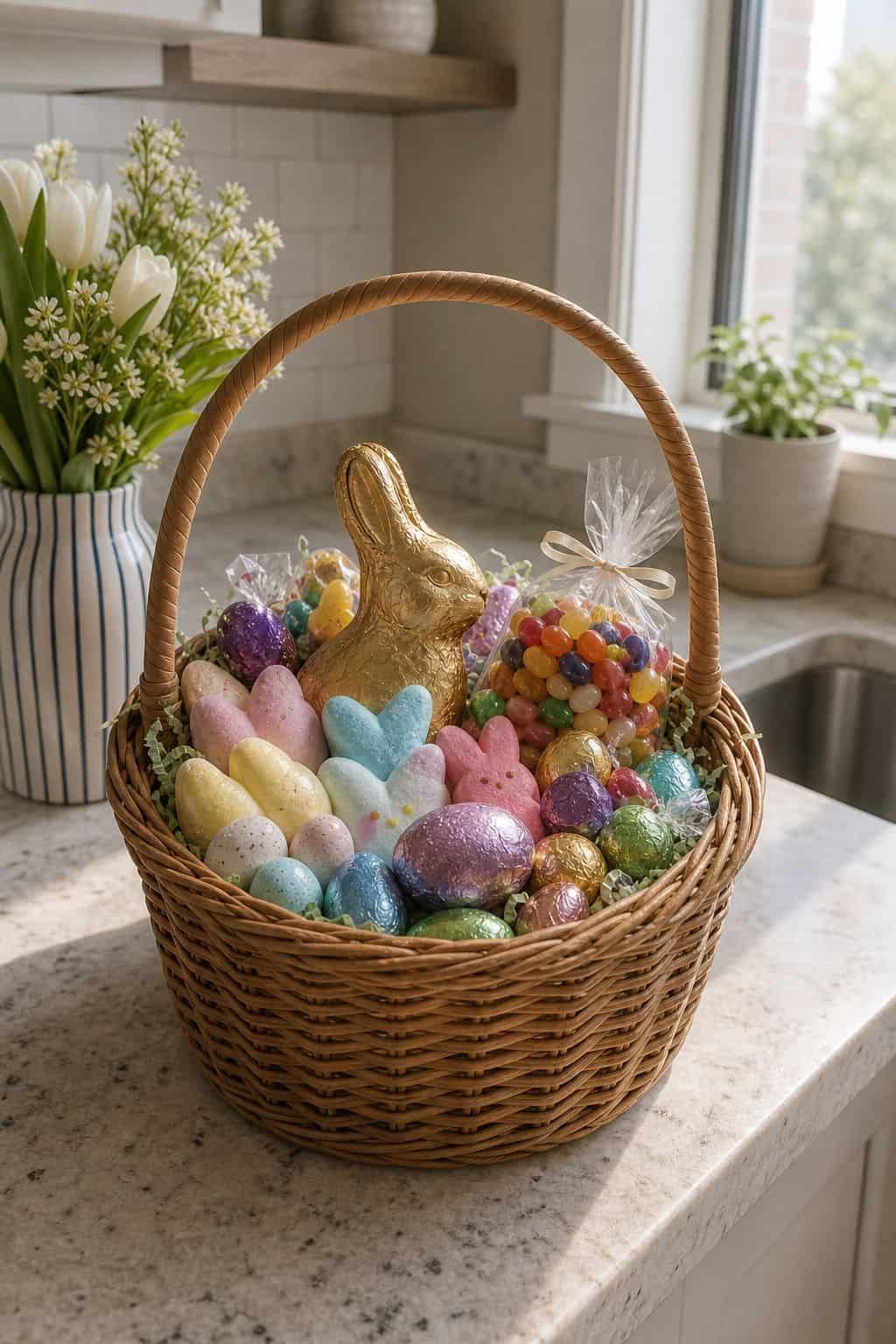 Add Classic Easter Candy and Treats small apartment idea for Top 19 Easter Basket Ideas for Every Age and Style.