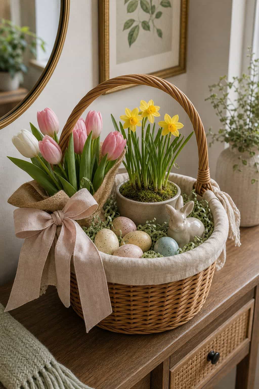 Add a Spring-Themed Element to Any Basket small apartment idea for Top 19 Easter Basket Ideas for Every Age and Style.