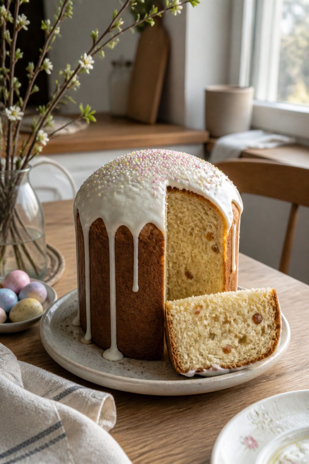 Kulich small apartment idea for Top 18 Easter Cake Ideas for a Beautiful Dessert Table.