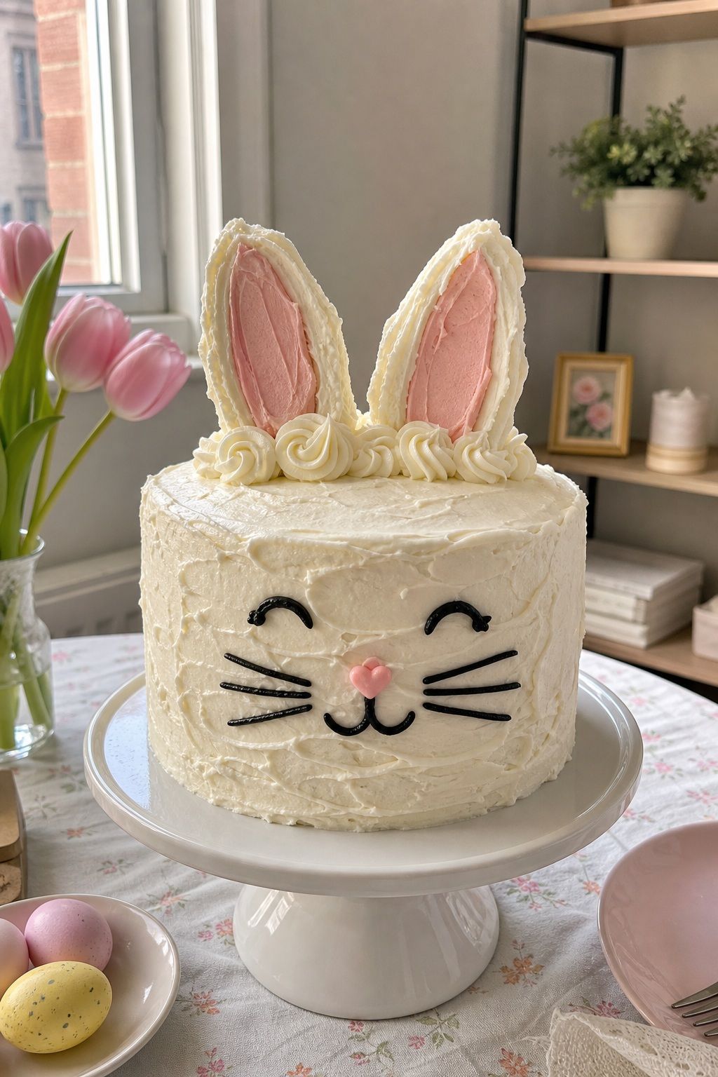 Bunny Cake small apartment idea for Top 18 Easter Cake Ideas for a Beautiful Dessert Table.