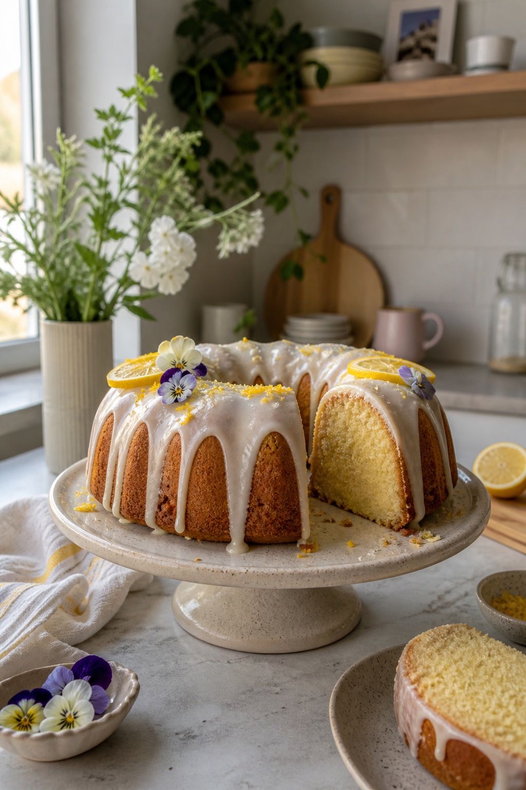 Lemon Bundt Cake small apartment idea for Top 18 Easter Cake Ideas for a Beautiful Dessert Table.