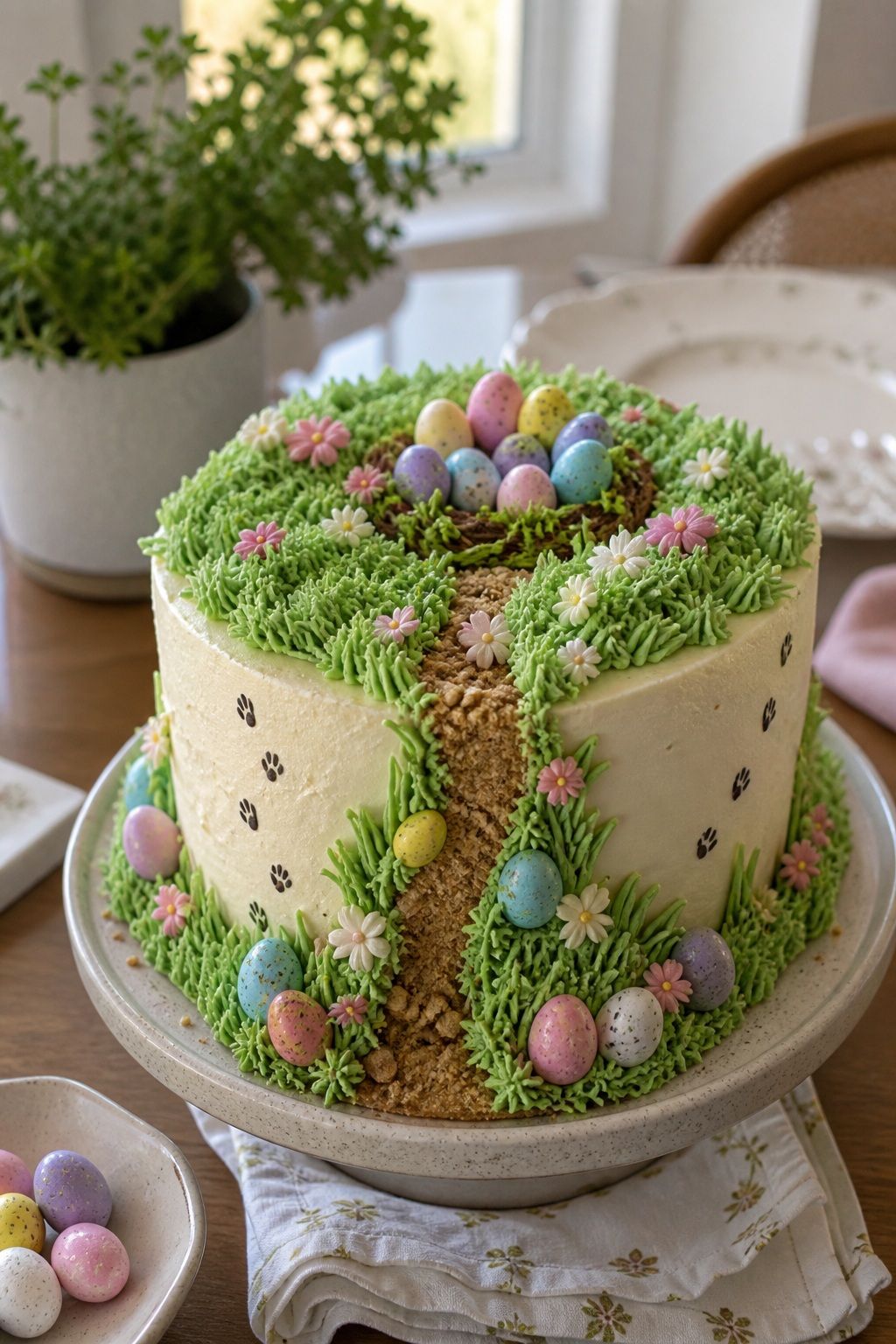 Easter Egg Hunt Cake small apartment idea for Top 18 Easter Cake Ideas for a Beautiful Dessert Table.