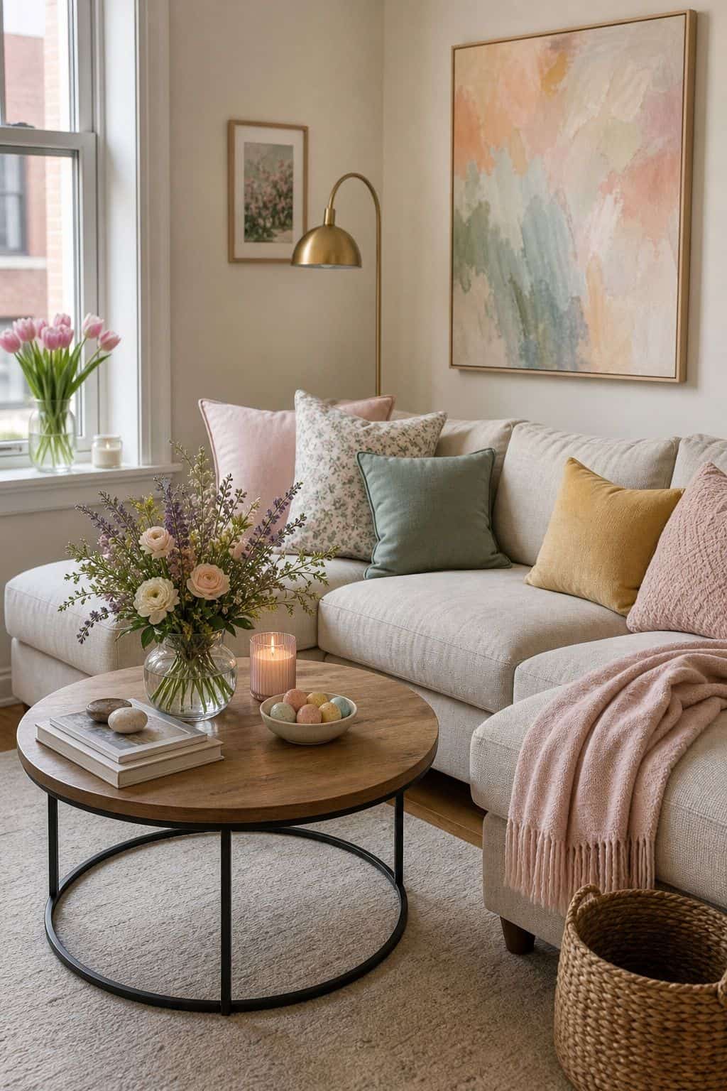 Decorate With a Spring Color Palette small apartment idea for Top 16 Easter Decorating Ideas for Small Apartments.