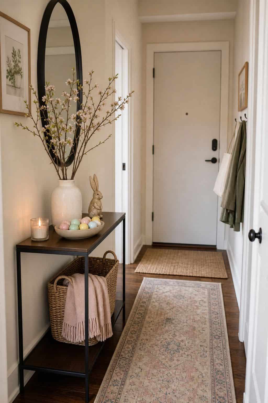 Refresh the Entryway small apartment idea for Top 16 Easter Decorating Ideas for Small Apartments.