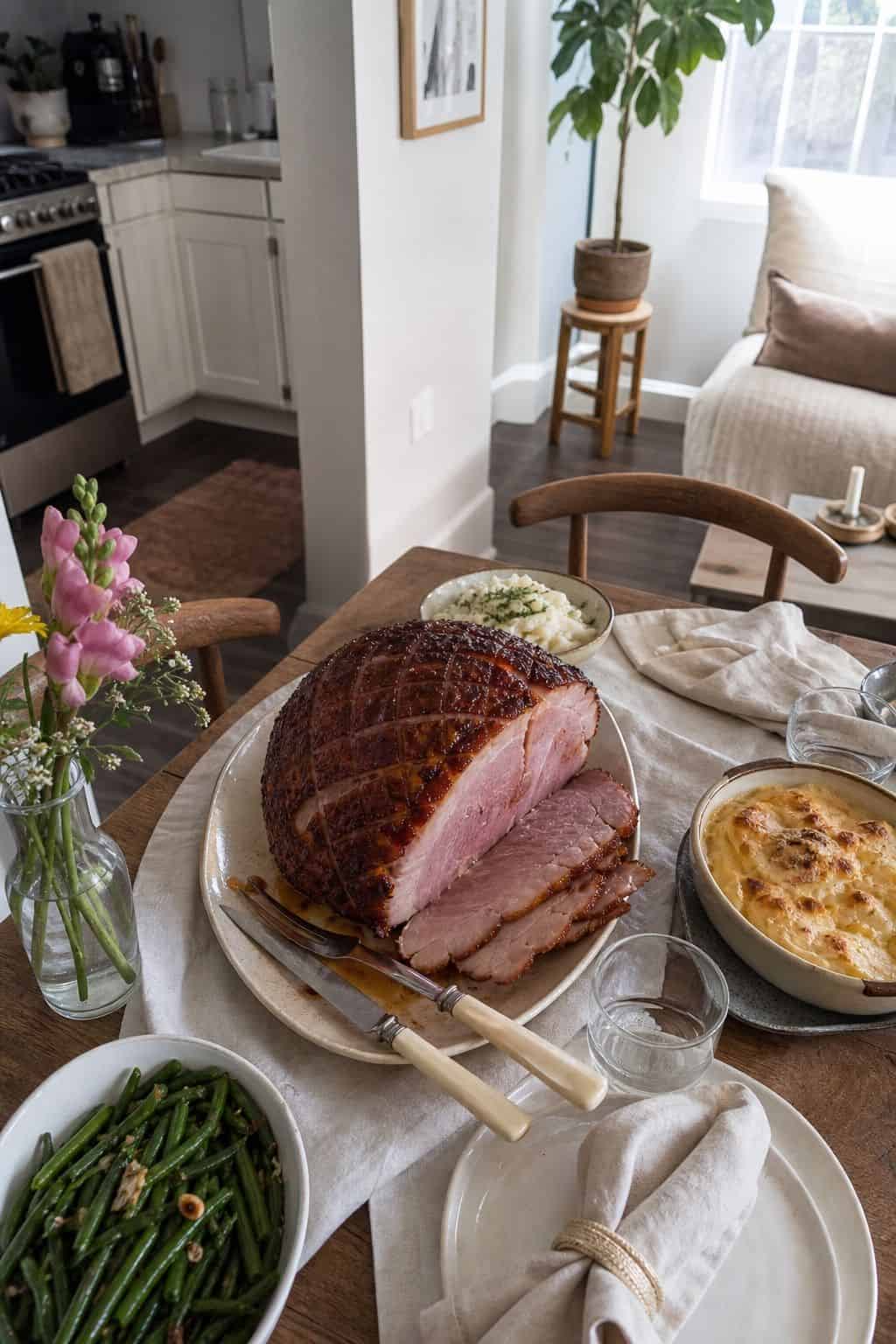 Glazed Ham small apartment idea for Top 19 Easter Dinner Ideas for Small Apartments.