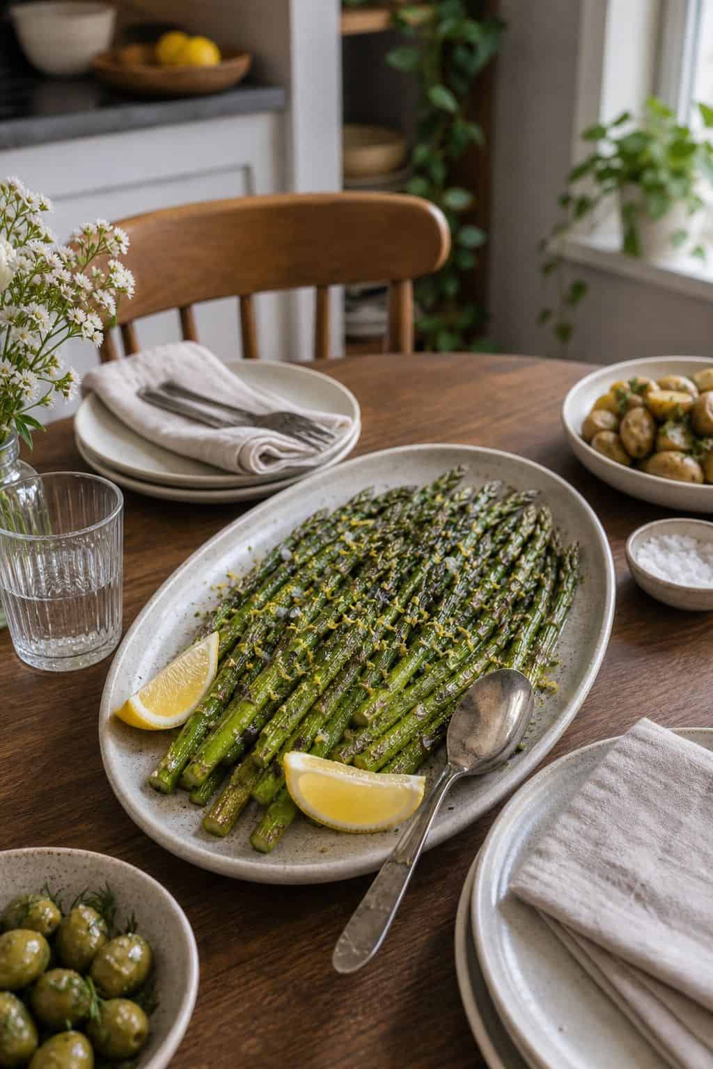 Roasted Asparagus small apartment idea for Top 19 Easter Dinner Ideas for Small Apartments.