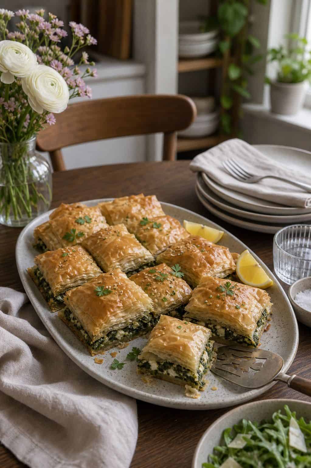 Greek Spanakopita small apartment idea for Top 19 Easter Dinner Ideas for Small Apartments.