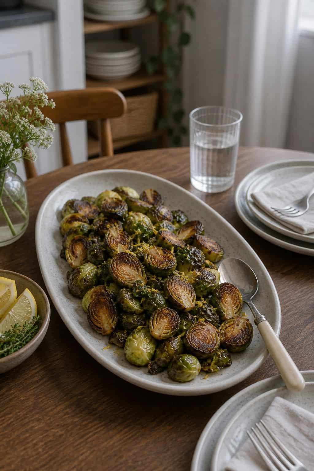 Roasted Brussels Sprouts small apartment idea for Top 19 Easter Dinner Ideas for Small Apartments.