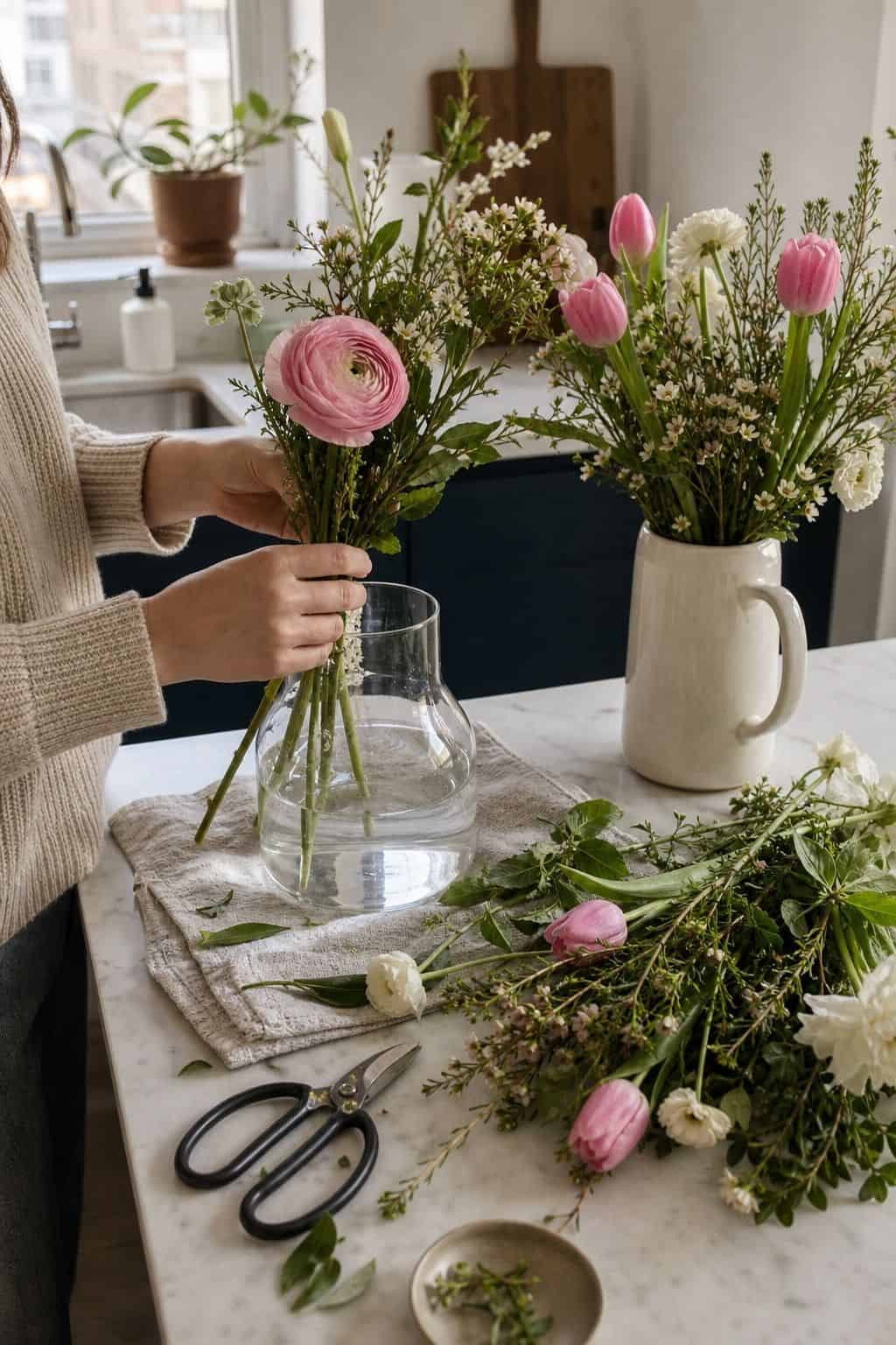 Keep Flowers Fresh Longer small apartment idea for Top 17 Easter Flower Arrangement Ideas for a Fresh Spring Look.