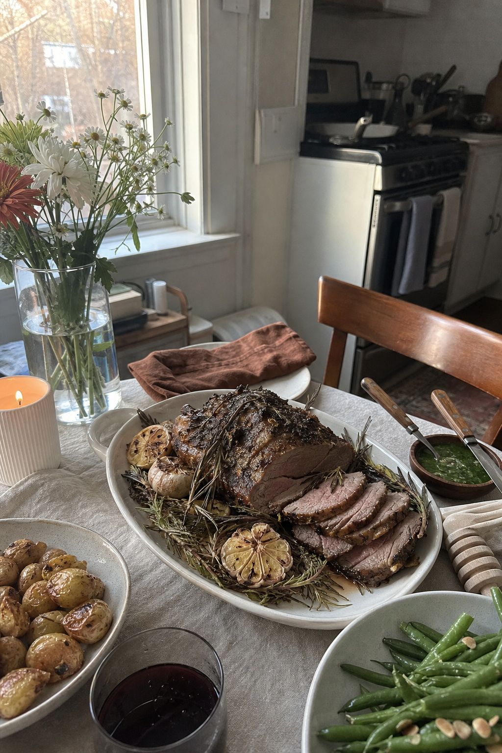 Rosemary-Garlic Roast Lamb for Tradition small apartment idea for Top 16 Easter Food Ideas for a Full Holiday Menu.