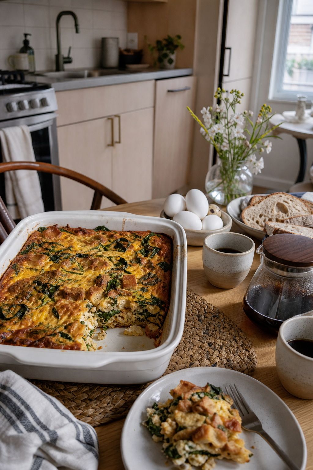Make-Ahead Breakfast Casserole for Brunch small apartment idea for Top 16 Easter Food Ideas for a Full Holiday Menu.