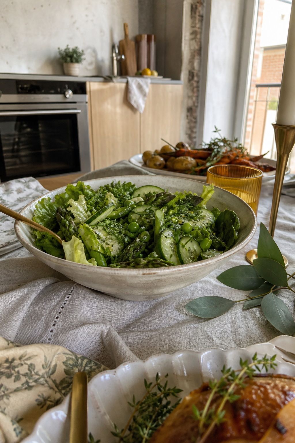 A Fresh Green Salad to Lighten the Plate small apartment idea for Top 16 Easter Food Ideas for a Full Holiday Menu.