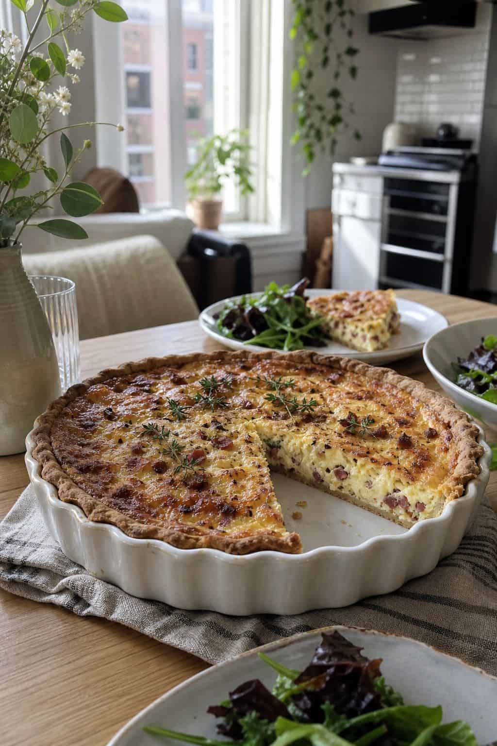 Quiche Lorraine small apartment idea for Top 18 Easter Lunch Ideas for a Light and Beautiful Midday Spread.