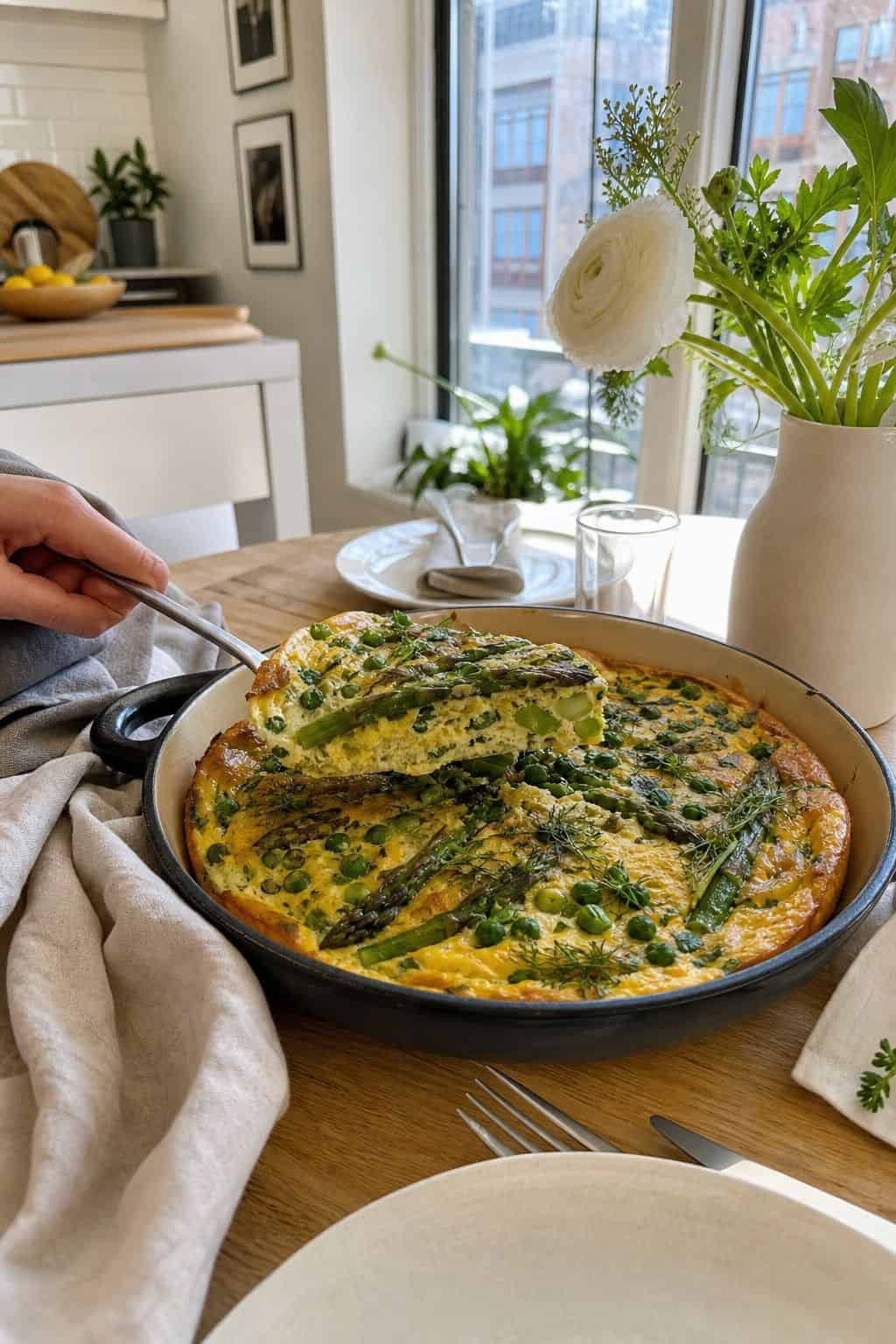 Spring Vegetable Frittata small apartment idea for Top 18 Easter Lunch Ideas for a Light and Beautiful Midday Spread.