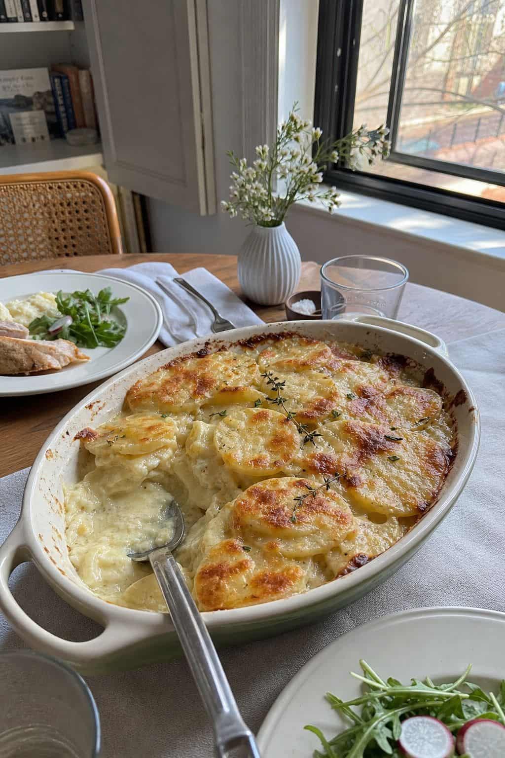 Scalloped Potatoes small apartment idea for Top 18 Easter Lunch Ideas for a Light and Beautiful Midday Spread.