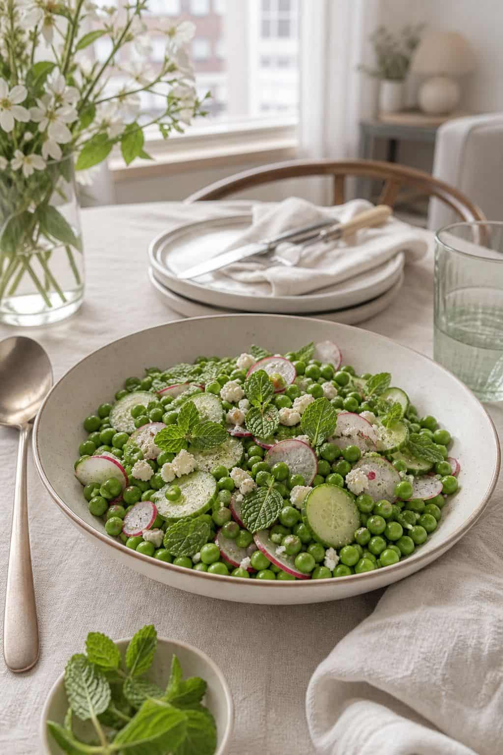 Pea and Mint Salad small apartment idea for Top 18 Easter Lunch Ideas for a Light and Beautiful Midday Spread.