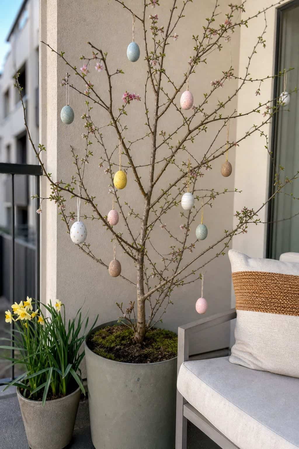 Create an Outdoor Easter Egg Tree small apartment idea for Top 16 Easter Outdoor Decoration Ideas for Every Part of Your Home.