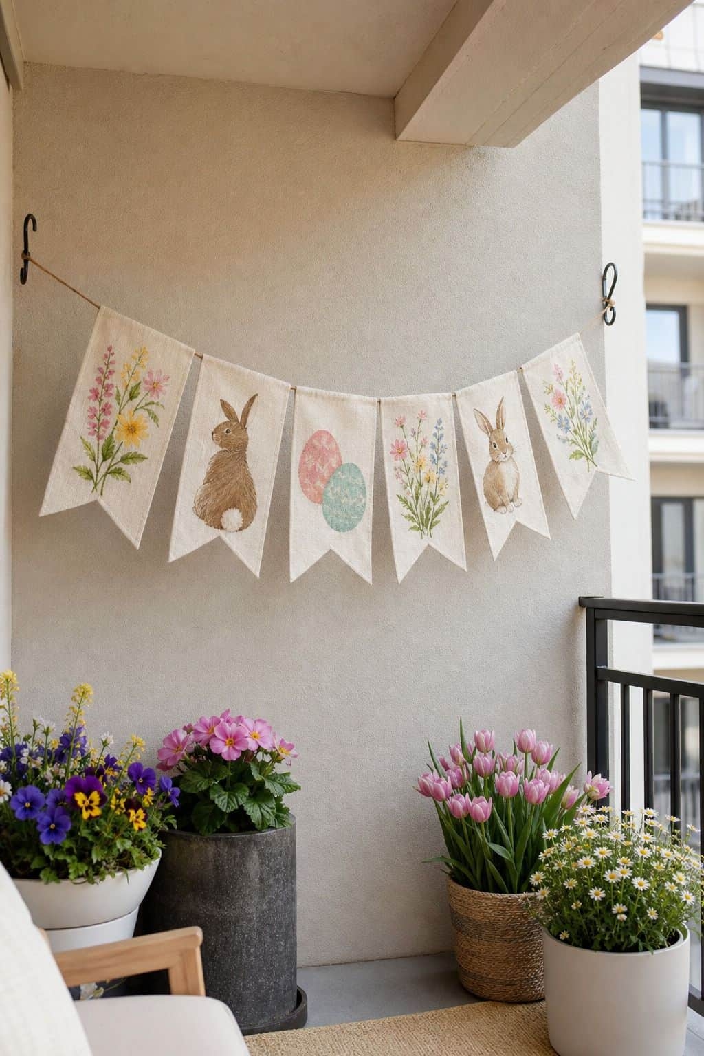 Hang a Spring Banner small apartment idea for Top 16 Easter Outdoor Decoration Ideas for Every Part of Your Home.