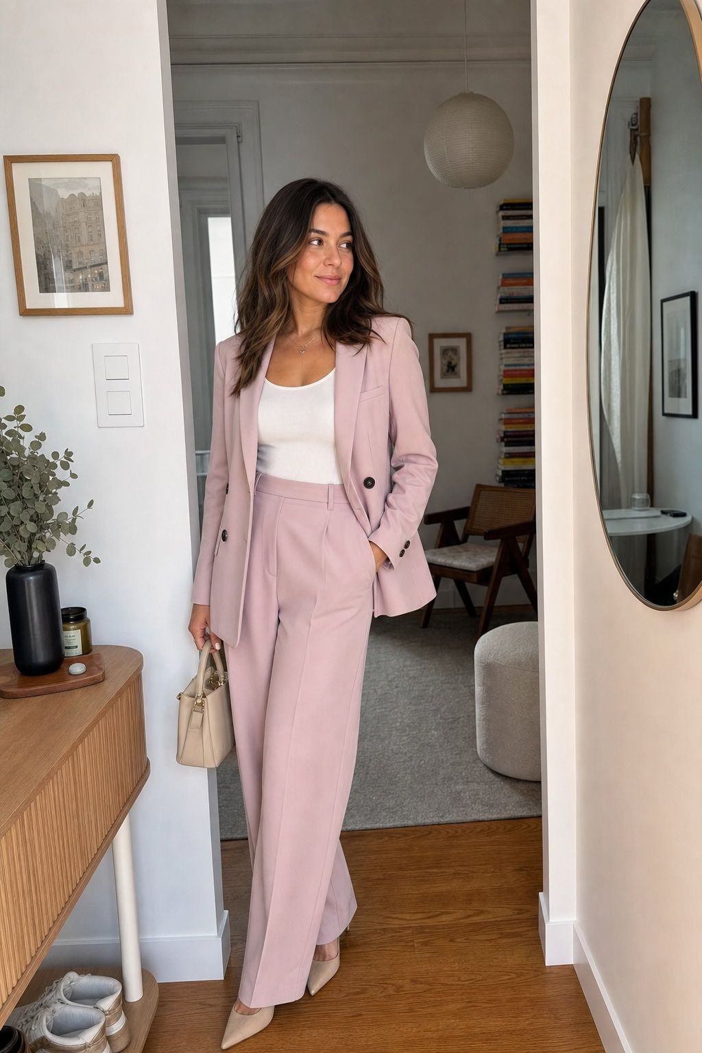 Pastel Suit Set small apartment idea for Top 18 Easter Outfit Ideas for Women to Wear This Spring.