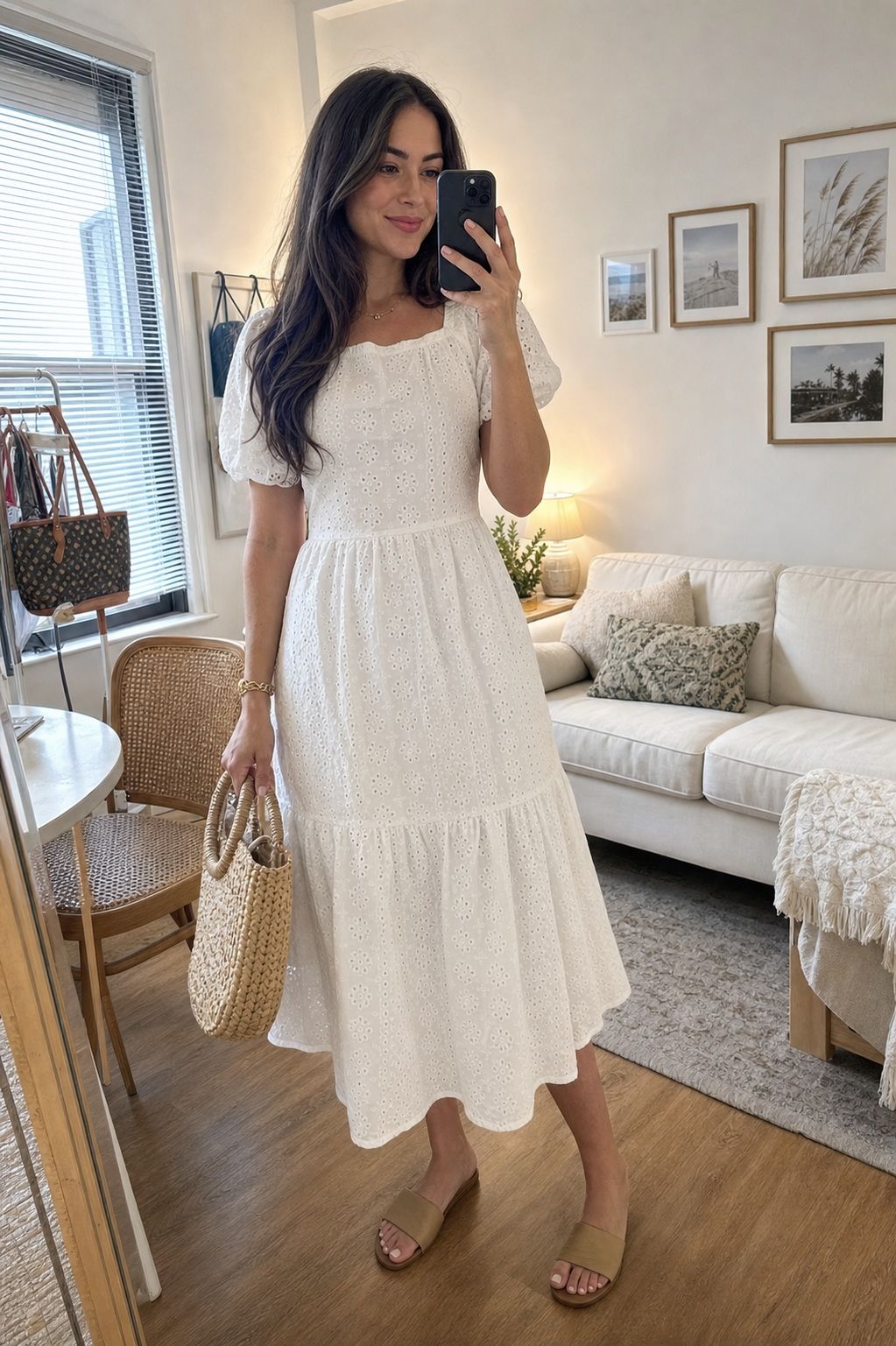 Eyelet Fabric Dress small apartment idea for Top 18 Easter Outfit Ideas for Women to Wear This Spring.