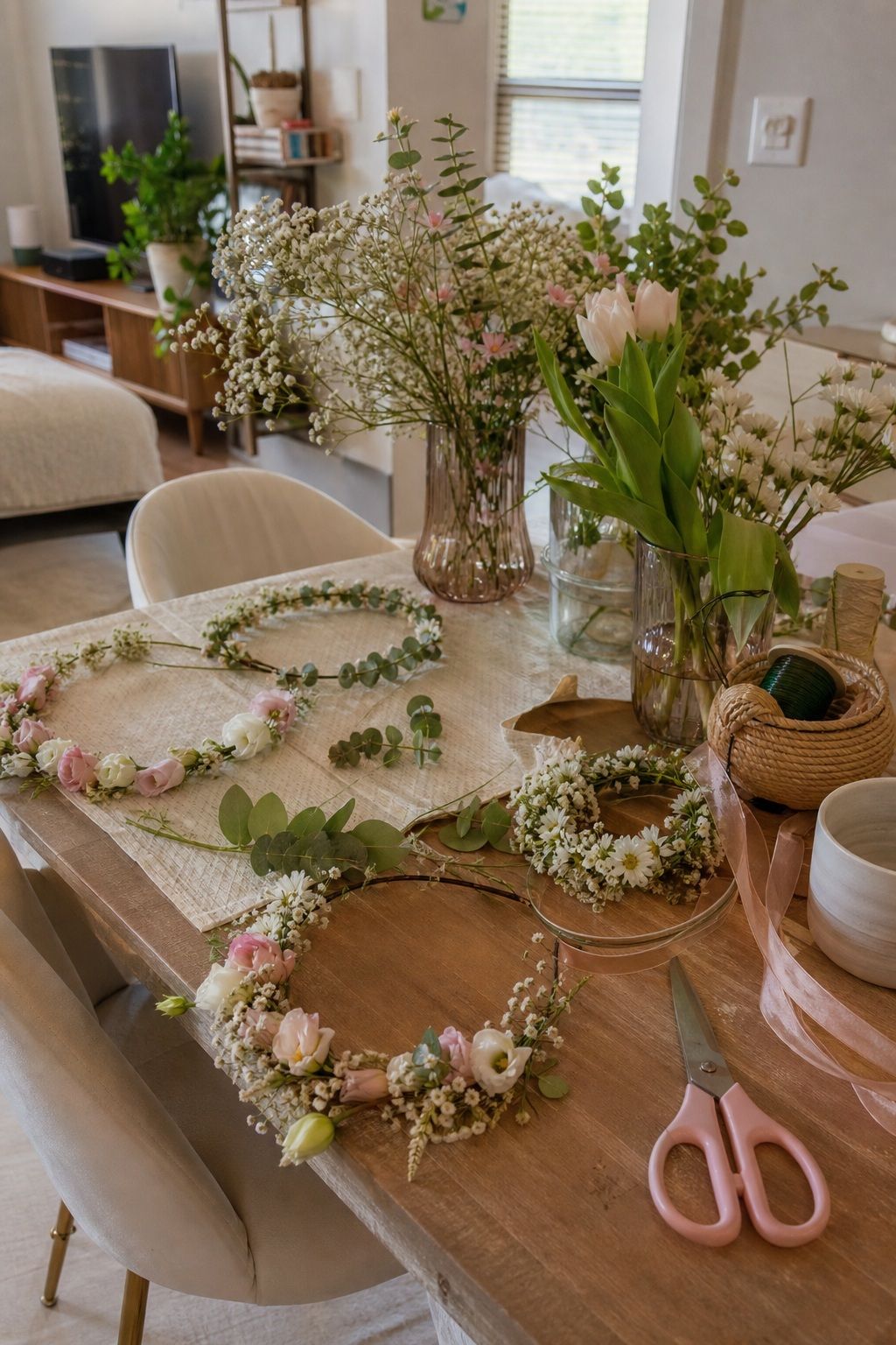 Set Up a Flower Crown Station small apartment idea for Top 18 Easter Party Ideas for a Memorable Spring Gathering.