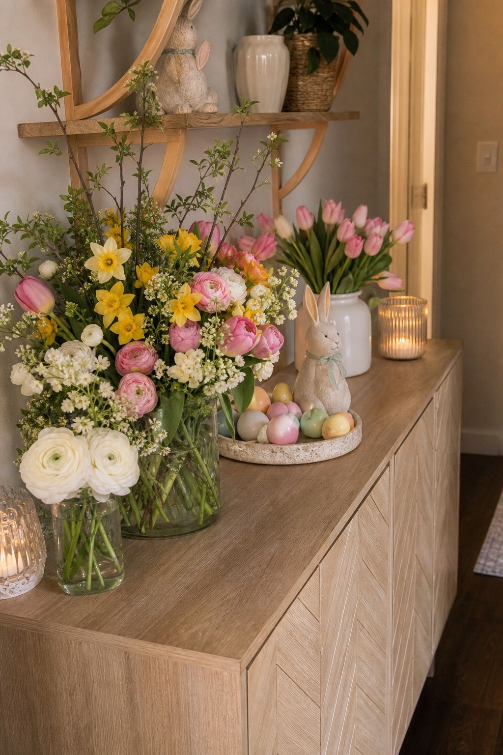 Build a Fresh Spring Flower Display small apartment idea for Top 18 Easter Party Ideas for a Memorable Spring Gathering.