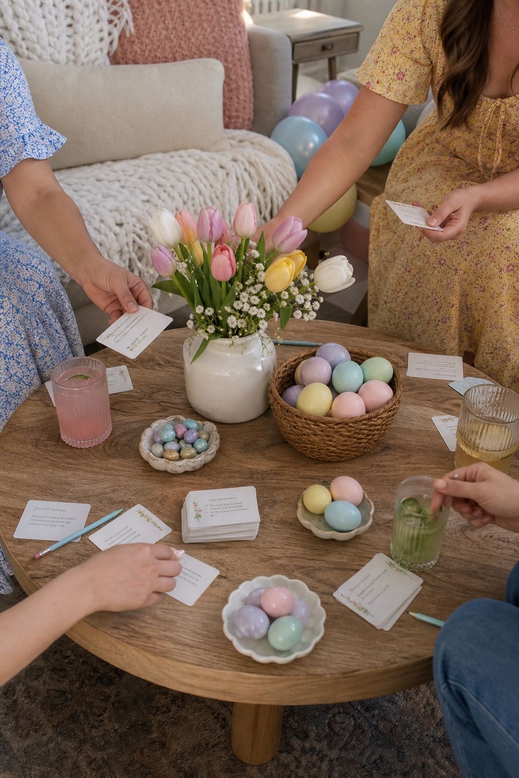 Host an Easter Trivia Round small apartment idea for Top 18 Easter Party Ideas for a Memorable Spring Gathering.