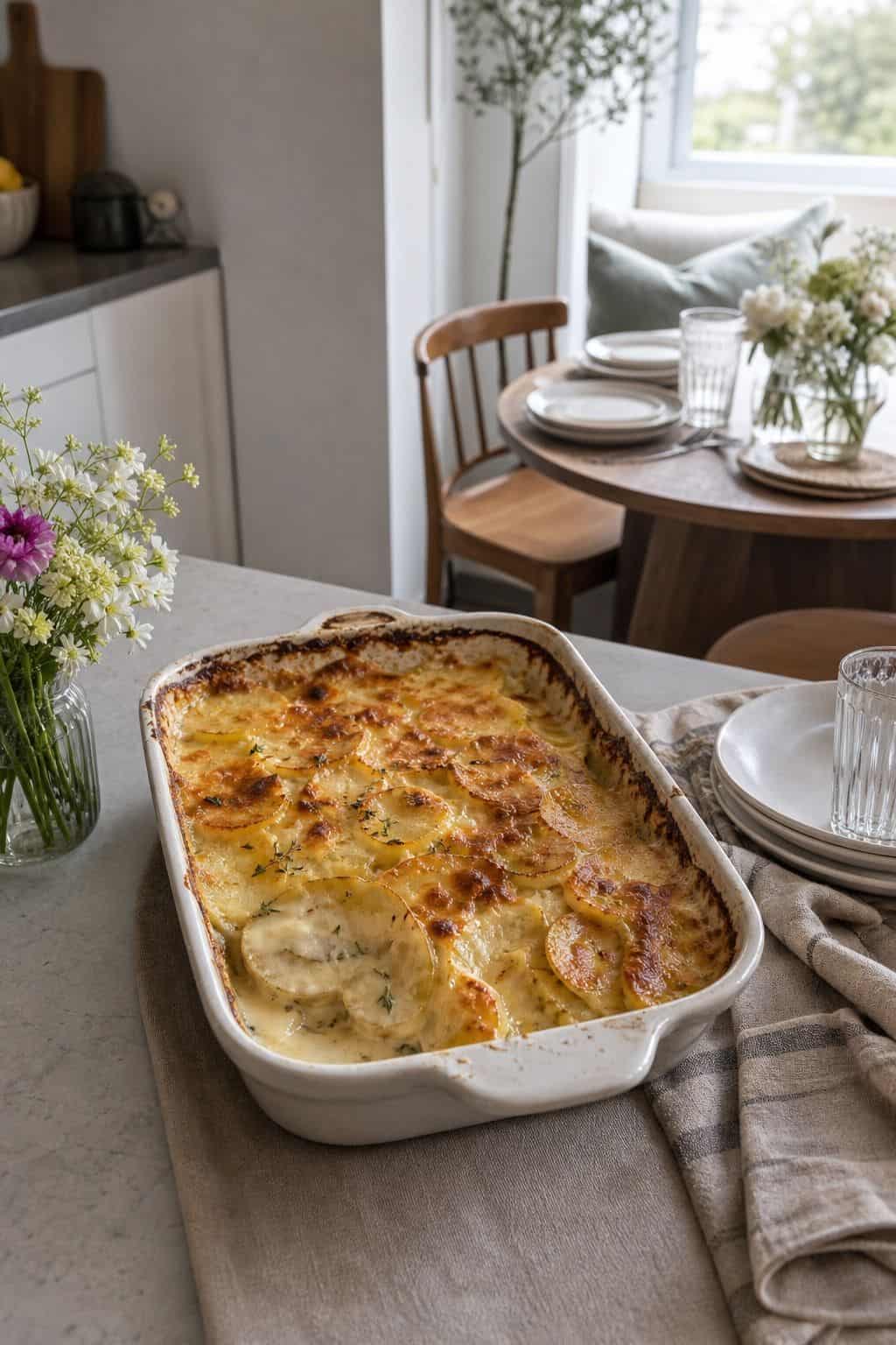 Classic Scalloped Potatoes small apartment idea for Top 19 Easter Side Dishes to Complete Your Holiday Table for Small Apartments.