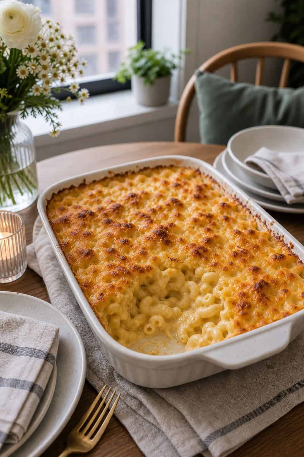 Baked Macaroni and Cheese small apartment idea for Top 19 Easter Side Dishes to Complete Your Holiday Table for Small Apartments.
