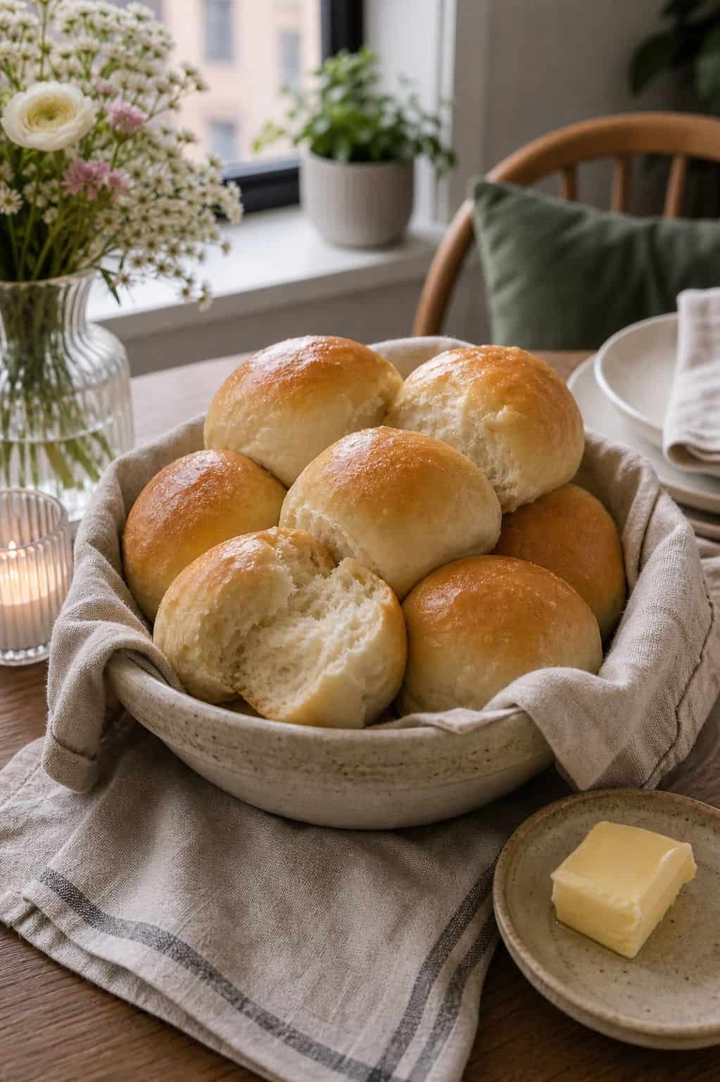 Warm Dinner Rolls small apartment idea for Top 19 Easter Side Dishes to Complete Your Holiday Table for Small Apartments.