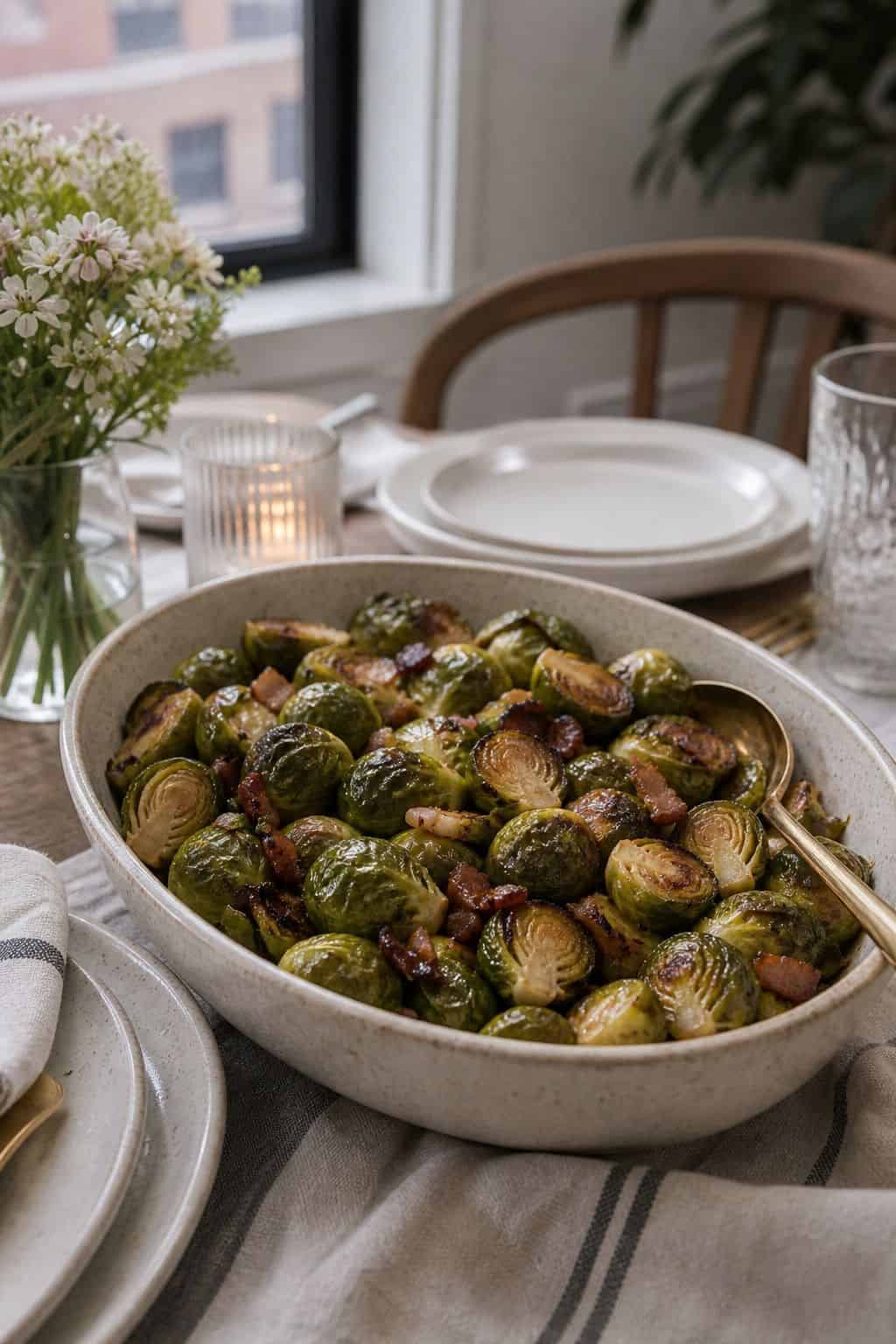 Glazed Ham-Glaze Brussels Sprouts small apartment idea for Top 19 Easter Side Dishes to Complete Your Holiday Table for Small Apartments.