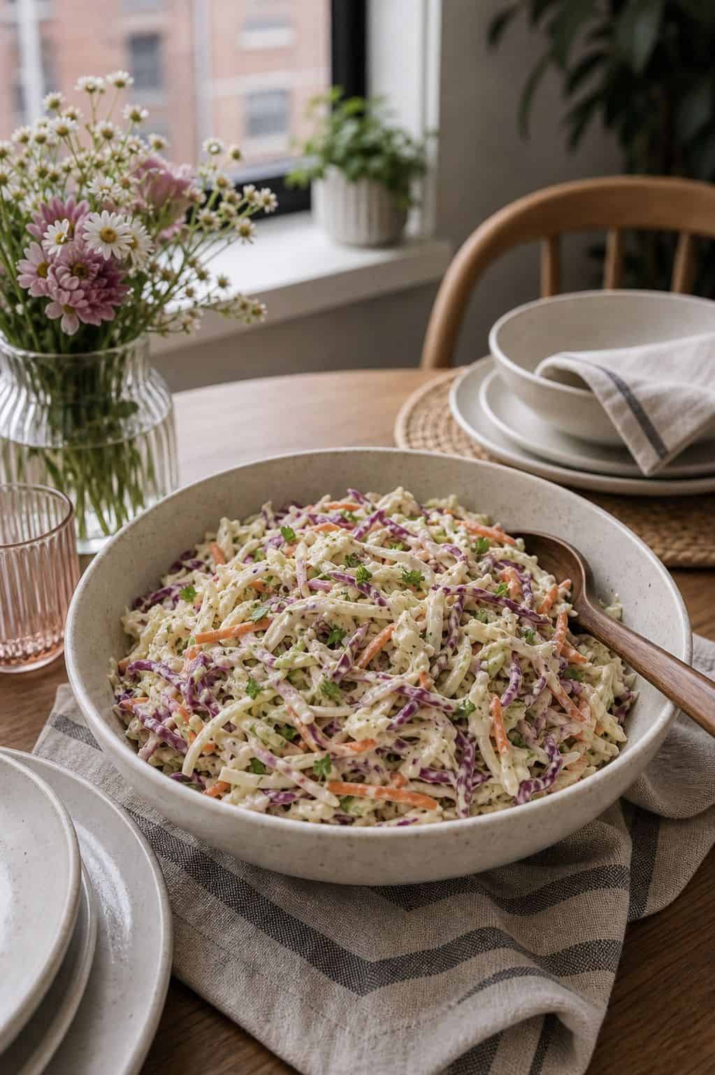 A Creamy Coleslaw or Crunchy Slaw small apartment idea for Top 19 Easter Side Dishes to Complete Your Holiday Table for Small Apartments.